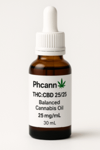 balanced THC CBD oil Australia 
